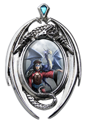 Anne Stokes Look To The East Cameo Pendant  Anne Stokes Look To The East Cameo Pendant 