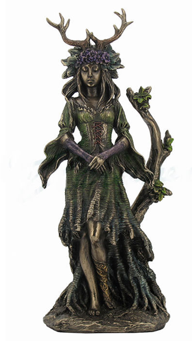 - Lovely Guardian Goddess Of The Trees Statue Bronze Finish #WU76607A4