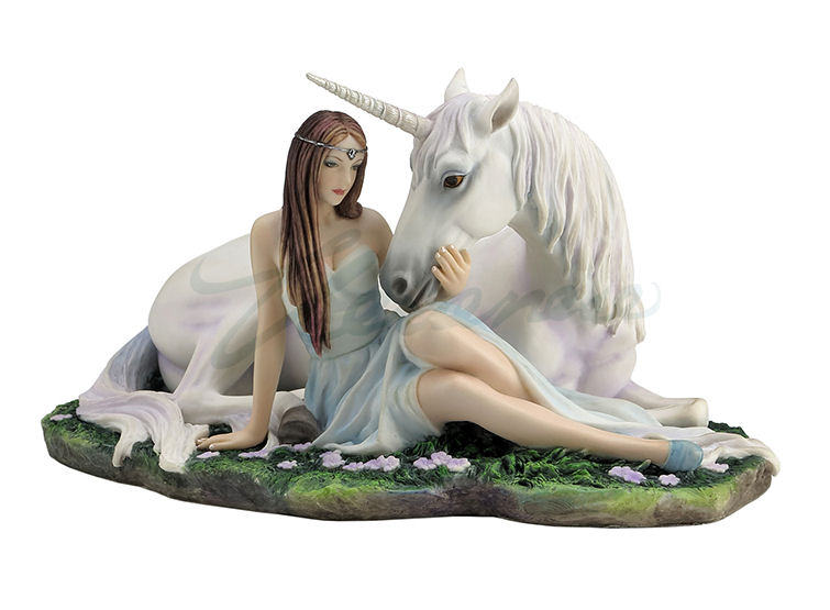 Maiden & Unicorn FigurineNemesis Now Pure Heart by Anne Stokes 