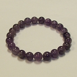 Amethyst for Protection and Creativity 8mm Beaded Crystal Stone Bracelet  Amethyst for Protection and Creativity 8mm Beaded Crystal Stone Bracelet 