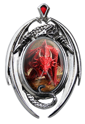 Anne Stokes Dragons Lair Cameo Pendant   Anne Stokes Dragons Lair Cameo Pendant  