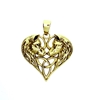 Bronze Wolf Heart Triquetra Pendant by Lisa Parker 
