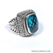 Size 7- Sterling Silver Sunrise Blue Topaz Ring by Sarda - Sarda-Ring9