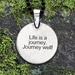  Celtic Turtle Pendant w/ "Life is a journey. Journey well!" Affirmation on the back - CWT