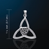  Charmed Symbol Trinity Triquetra Pendant with Pentacle   Charmed Symbol Trinity Triquetra Pendant with Pentacle 
