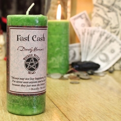 Dorothy Morrison Fast Cash Wicked Witch Mojo Candle 