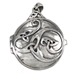 Dryad Designs Celtic Swirl Locket  w/ Hidden Pentacle- Silver  - TPD 3099