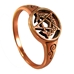 Dryad Designs Copper Crescent Moon Pentacle Ring - CTR3545