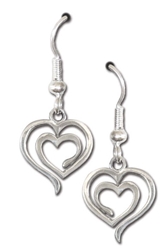 Eves Heart Earrings by Deva Designs 