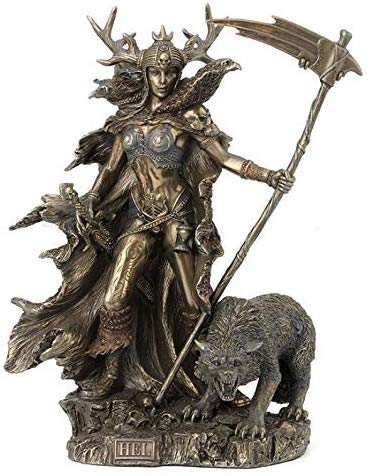 Hel Statue Goddess of the Norse Underworld Mythology Sculpture  Hel Statue Goddess of the Norse Underworld Mythology Sculpture 
