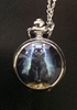 "His Masters Voice" Black Cat Ouija Board Pocket Watch Necklace 