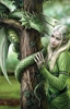 Kindred Spirits Canvas Art Print by Anne Stokes Kindred Spirits Canvas Art Print by Anne Stokes, Blonde Woman with Dragon, Print that looks like Portia De Rossi