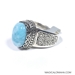 Size 8- Sterling Silver Larimar Ring by Sarda - Sarda-Ring10