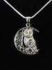 Lisa Parker Owl Pentacle Sterling Silver Pendant  