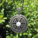Lovely Triquetra Pendant with Moonstone Charmed Symbol with chain  - CN3Moon