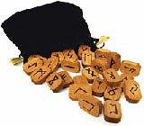 RUNES, WOODEN (Includes 25 wooden runes, a PVC bag, and instruction booklet DELUXE WOODEN RUNES
