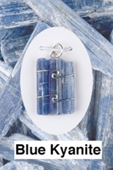 Raw stone, Psychic opening, lucid dreaming  Blue Kyanite Pendant  