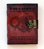 Refuel/Dragon Embossed Leather Journal by Sabrina the Ink Witch   