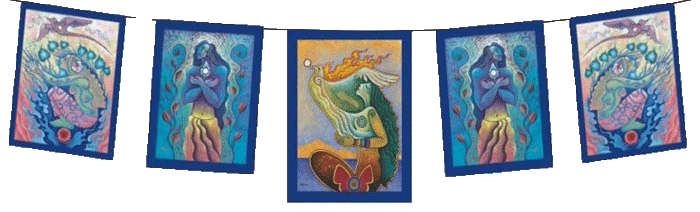 Rooted in Reverence, Seated in Spirit Goddess Garden Flags  