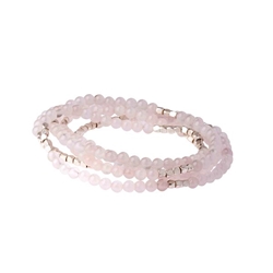 Rose Quartz Wrap Gemstone Bracelets/Necklace/Anklet Rose Quartz Wrap Gemstone Bracelets/Necklace/Anklet