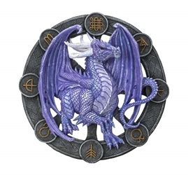 Sabbat Dragon Plaque by Anne Stokes Samhain Water Dragon Wyrmling By Anne Stokes