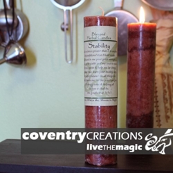 Stability Blessed Herbal Spell Candle 