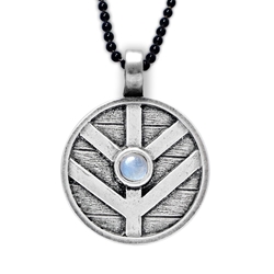 Vikings - Shieldmaiden Pendant with Moonstone, Limited Edition! Vikings - Shieldmaiden Pendant with Moonstone, Lagertha pendant, Viking pendant, shield maiden