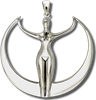 Astara- Star Goddess cutout Pendant by Oberon Zell Astara- Star Goddess cutout Pendant by Oberon Zell