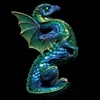 Rising Spectral Windstone Editions Emerald Peacock  Dragon 