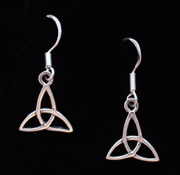 Sterling Silver Triquetra Dangle Earring  