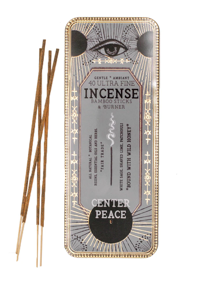 Center Peace Beautiful Tinned Incense by Papaya  Beautiful Bohemian Tinned Incense by Papaya