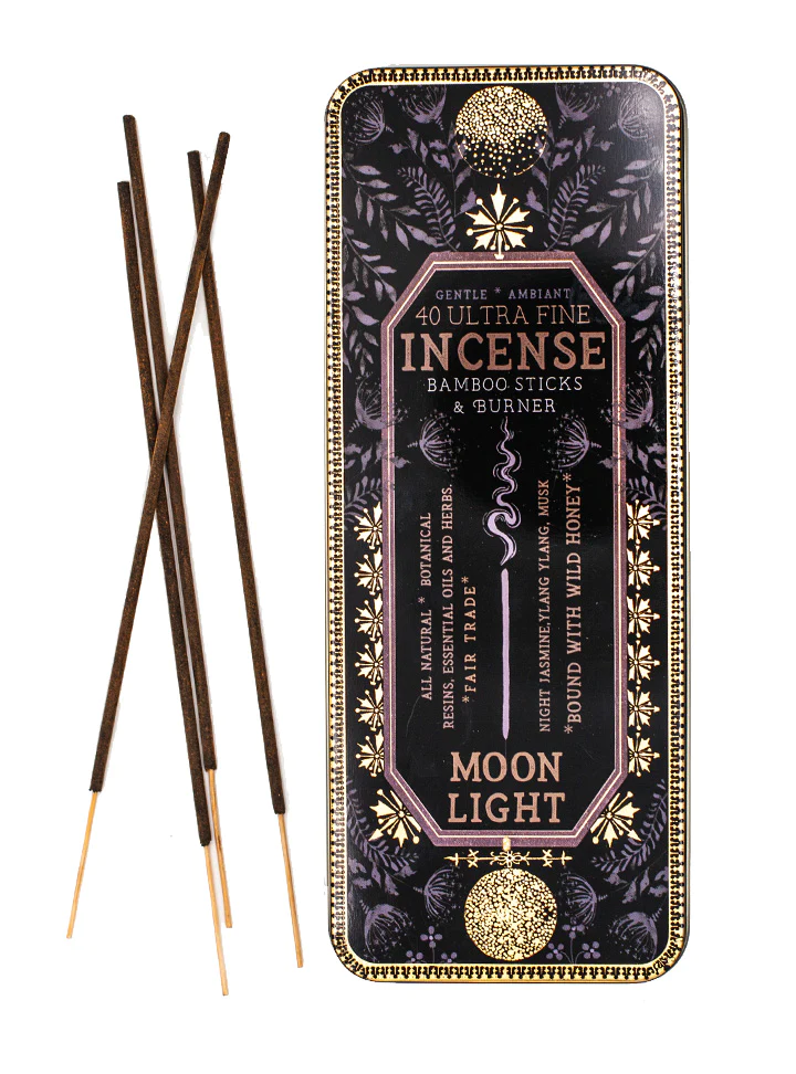 Moon Light Beautiful Tinned Incense by Papaya  Beautiful Bohemian Tinned Incense by Papaya