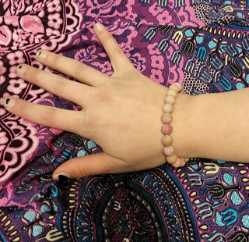 8mm Beaded Crystal Stone Bracelet Rhodonite, Matte finish 8mm Wonderful Beaded Crystal Stone Bracelet, 8MM Bracelet , protection bracelet,moonstone bracelet, healing bracelet