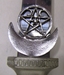 9" Crescent Moon Hecate's Pentacle Athame Ritual Knife w/ Sheath - AT-HPA
