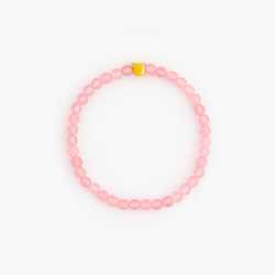 Child's Rose Quartz Beaded Bracelet for love and comfort  Adorable Children's Rose Quartz Beaded Bracelet for love and comfort 