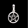 Adorable Silver Little Pentacle Charm Pendant Pagan Wiccan Adorable Little Clip on Pentacle Charm Pendant Pagan Wiccan
