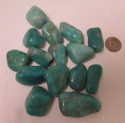 Amazonite, Tumbled and Polished 