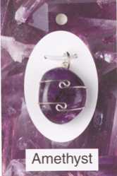 Amethyst Wire Wrap Pendant 