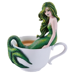  Amy Brown Cup Fairy Mermaid Blend Figurine  Amy Brown Cup Fairy Mermaid Blend Figurine, Mermaid Statue