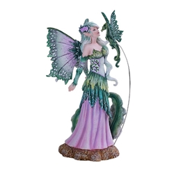 Amy Brown Discovery Fairy and Dragon Figurine  Amy Brown Discovery Fairy and Dragon Figurine 