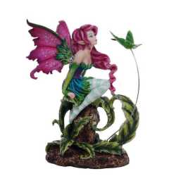  Amy Brown Flirting Dragon and Fairy Figurine Statue