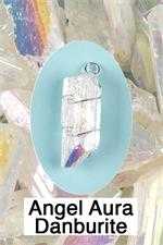 Angel Aura Quartz Wire Wrap Pendant Connecting with guides and Angels  