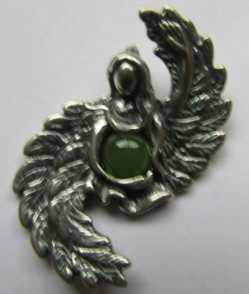 Angel of Abundance Pendant with Jade  