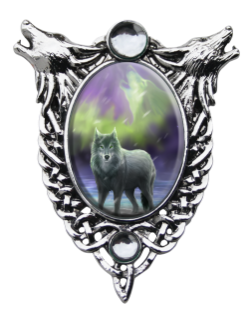 Anne Stokes Aura Wolf Cameo Pendant Anne Stokes Aura Wolf Cameo Pendant