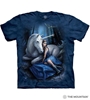 Anne Stokes Blue Moon Unicorn and Woman Tee Shirt  Anne Stokes Blue Moon Unicorn and Woman Tee Shirt 