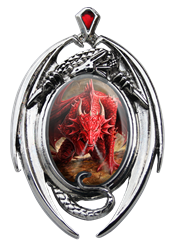 Anne Stokes Dragons Lair Cameo Pendant   Anne Stokes Dragons Lair Cameo Pendant  