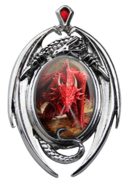 Anne Stokes Dragons Lair Cameo Pendant   Anne Stokes Dragons Lair Cameo Pendant  