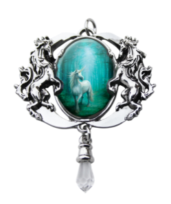 Anne Stokes Forest Unicorn Cameo Pendant  Anne Stokes Forest Unicorn Cameo Pendant 