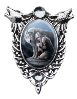 Anne Stokes Protector Cameo  Pendant Anne Stokes Protector Cameo  Pendant