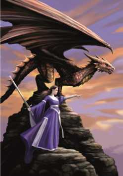 Anne Stokes THE SENTINEL Dragon Card     Anne Stokes THE SENTINEL Dragon Card    